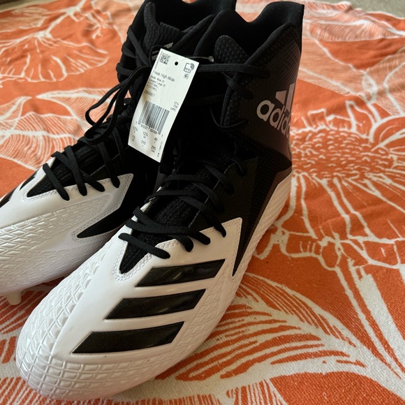 Adidas Freak High Wide Black and White Cleats main image 13